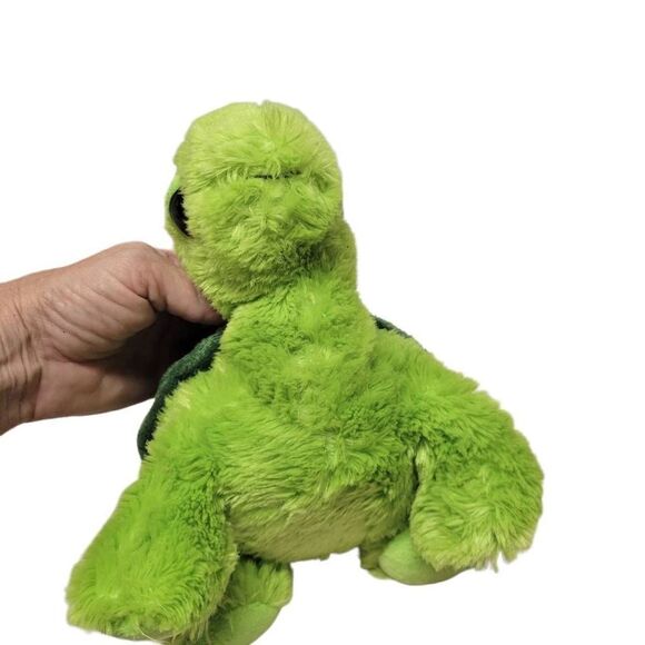 Aurora Green Turtle Laying Plush Stuffed Animal Toy 8" Sea Ocean - Picture 4 of 5